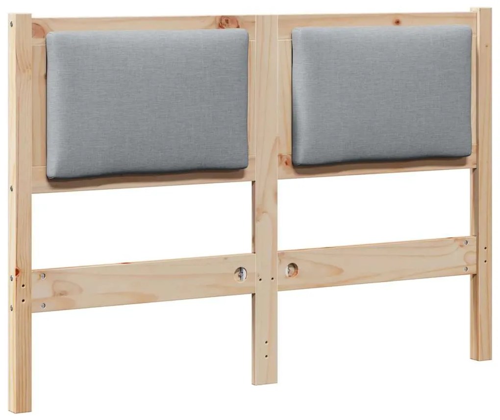 vidaXL Κεφαλάρι Άλλο Καφέ 135 cm Μασίφ ξύλο πεύκου