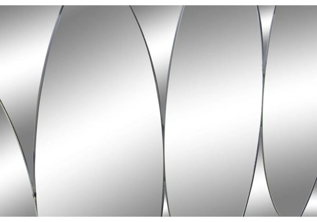 Τοίχο καθρέφτη DKD Home Decor Μαύρο Σύγχρονη Κύκλους 120 x 2 x 80 cm