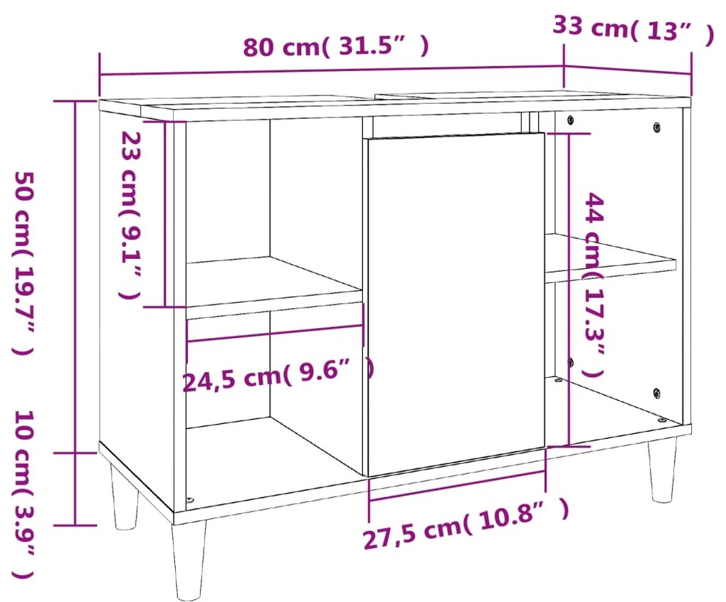 ΝΤΟΥΛΑΠΙ ΝΙΠΤΗΡΑ ΓΥΑΛ. ΛΕΥΚΟ 80X33X60 ΕΚ. ΕΠΕΞΕΡΓΑΣΜΕΝΟ ΞΥΛΟ 821286