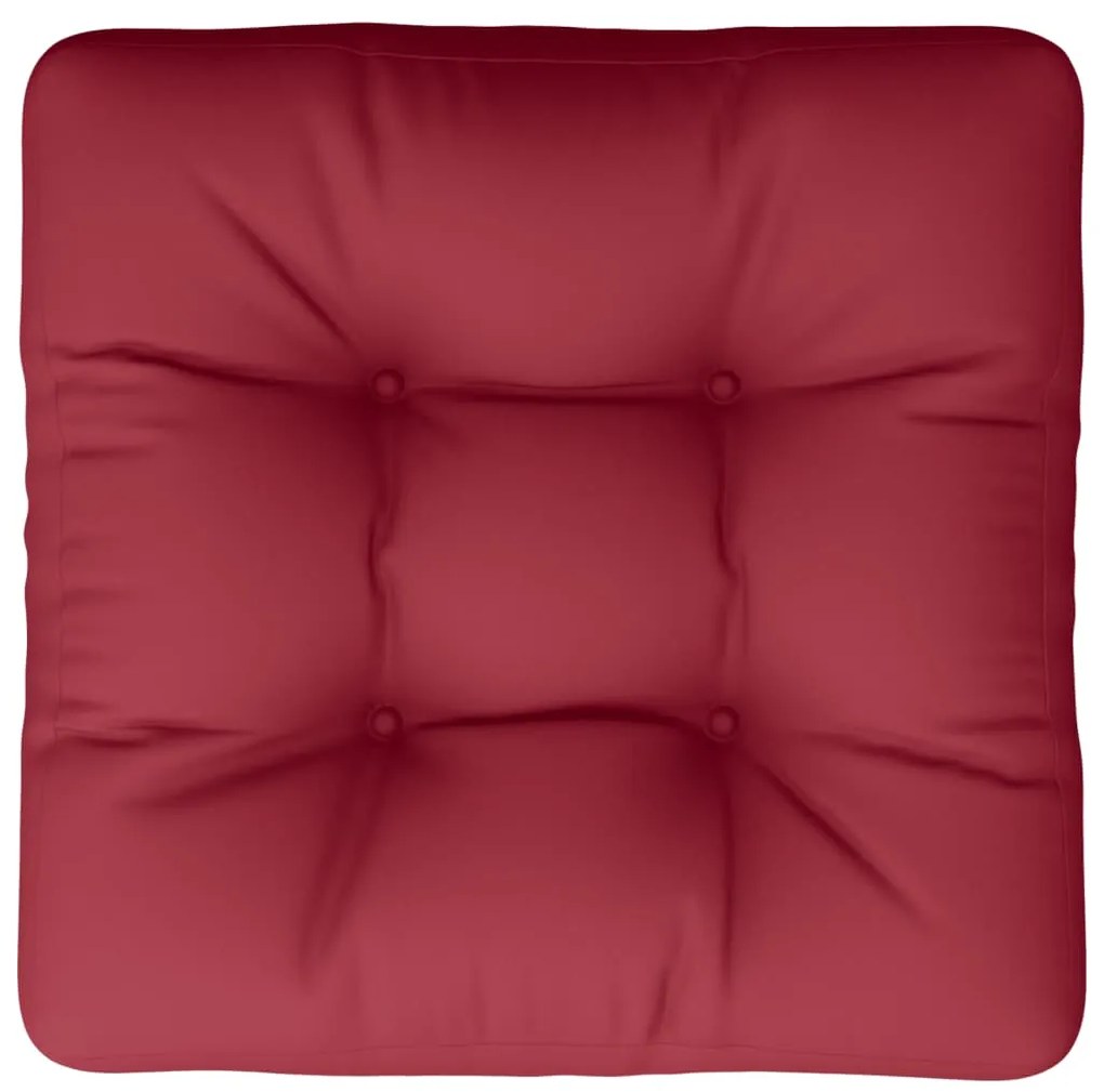 vidaXL Μαξιλάρι Καθίσματος Παλέτας Μπορντό 60 x 60 x 12 εκ. Υφασμάτινο