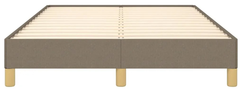 vidaXL Σκελετός Κρεβατιού Χωρίς Στρώμα Taupe 120x200 εκ. Υφασμάτινο
