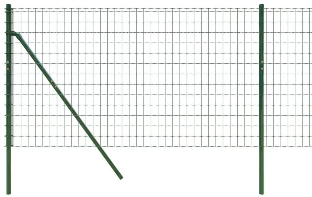 vidaXL Συρματόπλεγμα Περίφραξης Πράσινο 1,1x25 μ. Γαλβανισμένο Ατσάλι