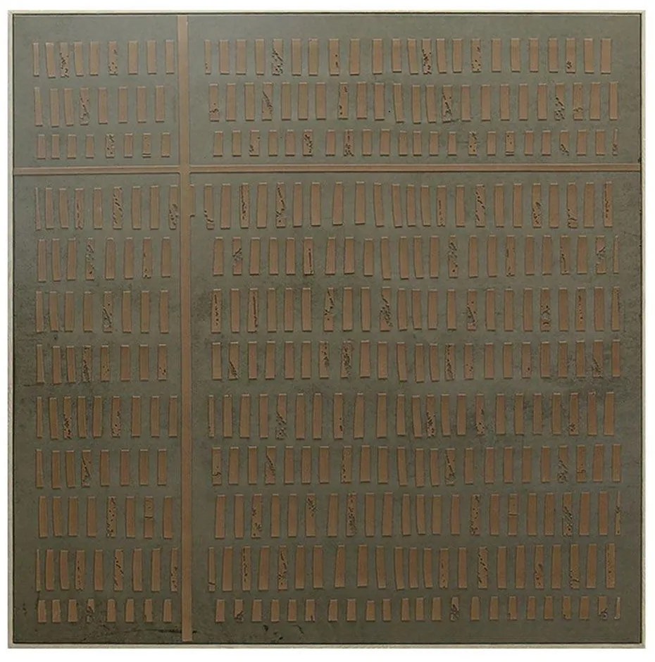 Πίνακας Καμβάς FAL223 80x80cm Brown Espiel Τετράγωνοι Canvas,Plaster