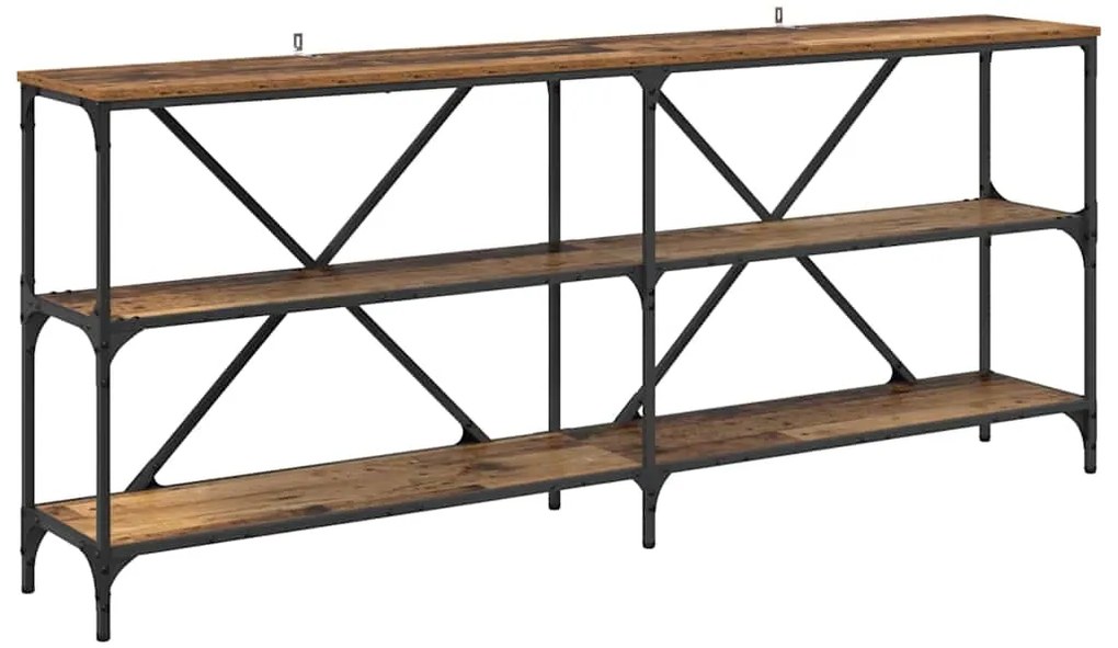 vidaXL Τραπέζι κονσόλας Παλιό ξύλο 180 x 30 x 75 εκ Επεξεργασμένο ξύλο