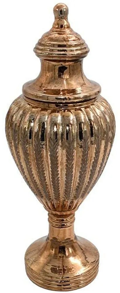 Βάζο 945-124-018 16x40cm Copper Glass