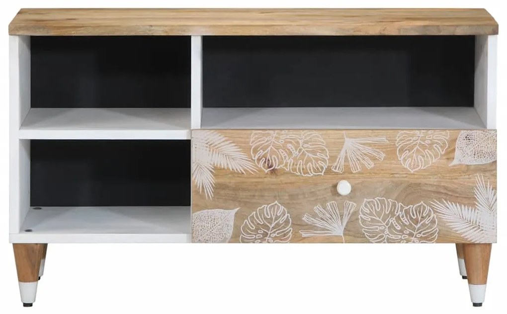 ντουλάπι τηλεόρασης vidaXL 80x33,5x46 cm μασίφ ξύλο Mango