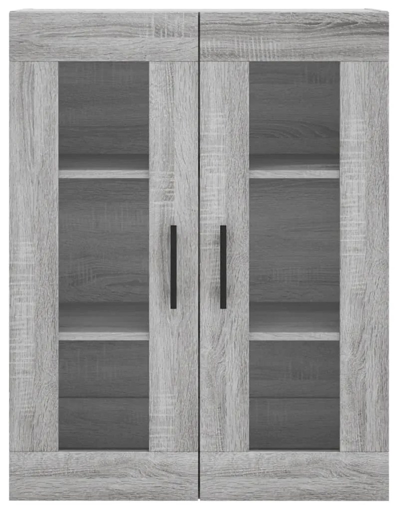 vidaXL Ντουλάπι Γκρι Sonoma 69,5 x 34 x 180 εκ. Επεξεργασμένο Ξύλο