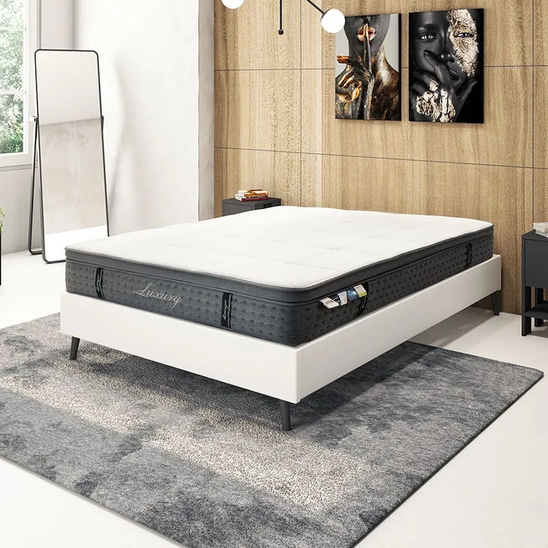 ΣΤΡΩΜΑ LUXURY PAKOWORLD POCKET SPRING+GEL MEMORY FOAM+LATEX 34-36CM 160X200ΕΚ