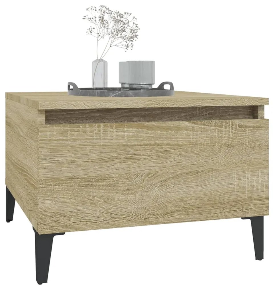 vidaXL Τραπεζάκια Σαλονιού 2 τεμ. Sonoma Δρυς 50x46x35 εκ. Επεξ. Ξύλο