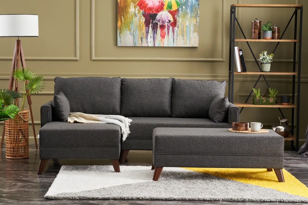 Corner Sofa-Bed Bella Mini Corner Sofa Left - Anthracite Anthracite