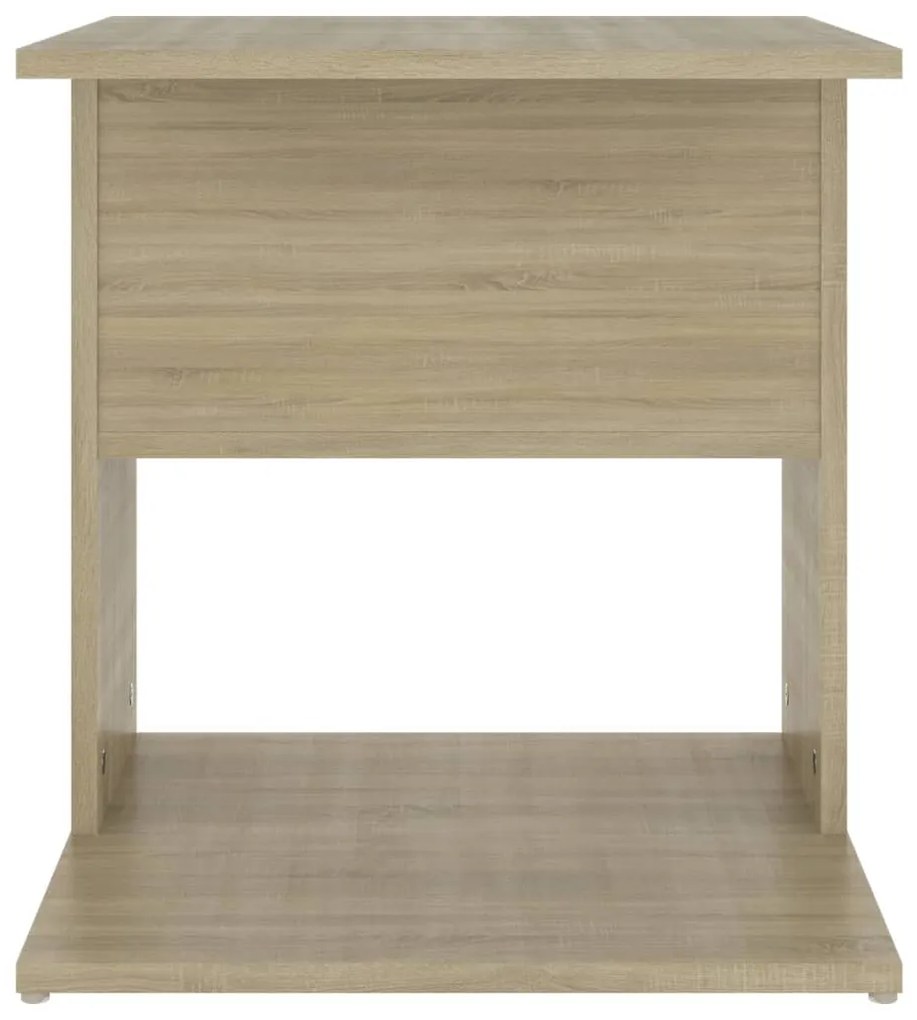 vidaXL Τραπέζι Βοηθητικό Sonoma Δρυς 45 x 45 x 48 εκ. από Μοριοσανίδα