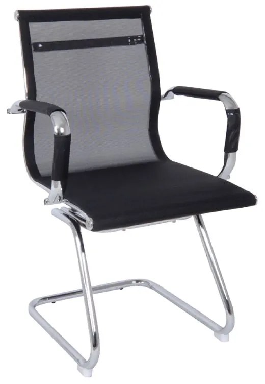 BF3200V Πολυθρόνα Γραφείου Επισκέπτη - Mesh Μαύρο  55x60x91cm [-Μαύρο-] [-Ύφασμα Mesh-] ΕΟ228