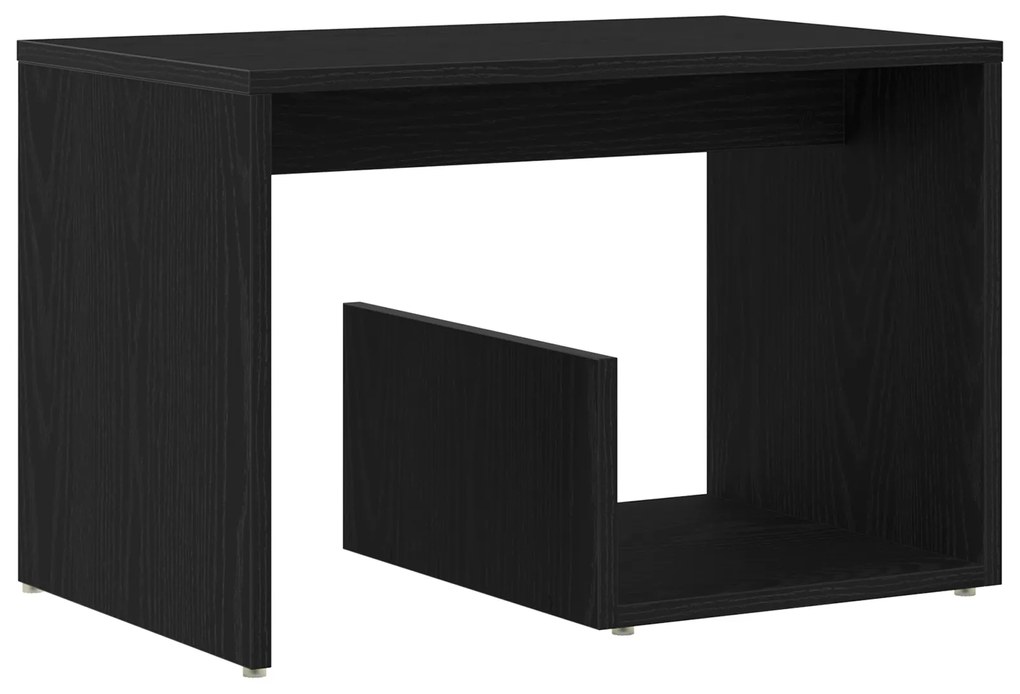 vidaXL Τραπέζι Σαλονιού Μαύρο Δρύς 59x36x38 εκ. Επεξεργασμένο ξύλο
