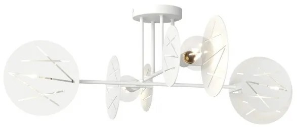 Πλαφονιέρα Φωτιστικό Οροφής 4xE27 Frick Emibig -1416/4-Λευκό 1416/4
