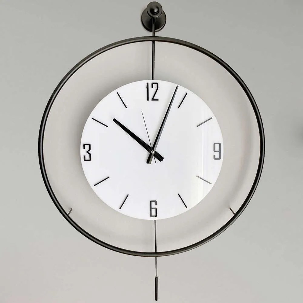 Ρολόι Τοίχου Mclock 779TCM1108 58x7x80cm Black Wallity Μέταλλο