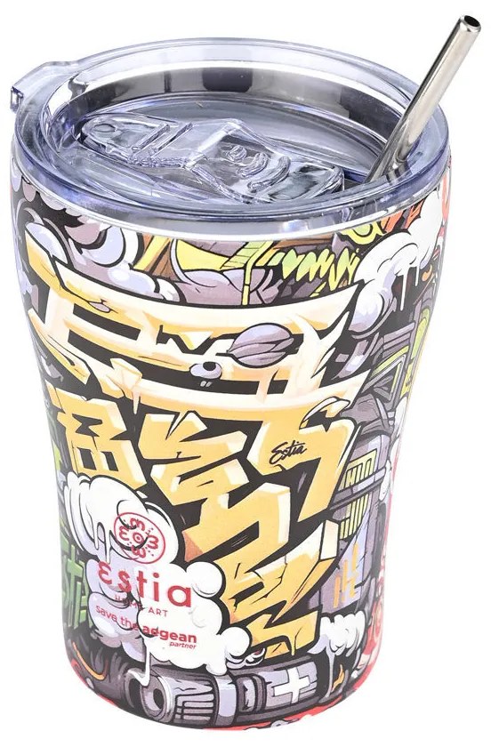 ESTIA ΘΕΡΜΟΣ COFFEE MUG SAVE THE AEGEAN 350ml GRAFFITI RHYTHM