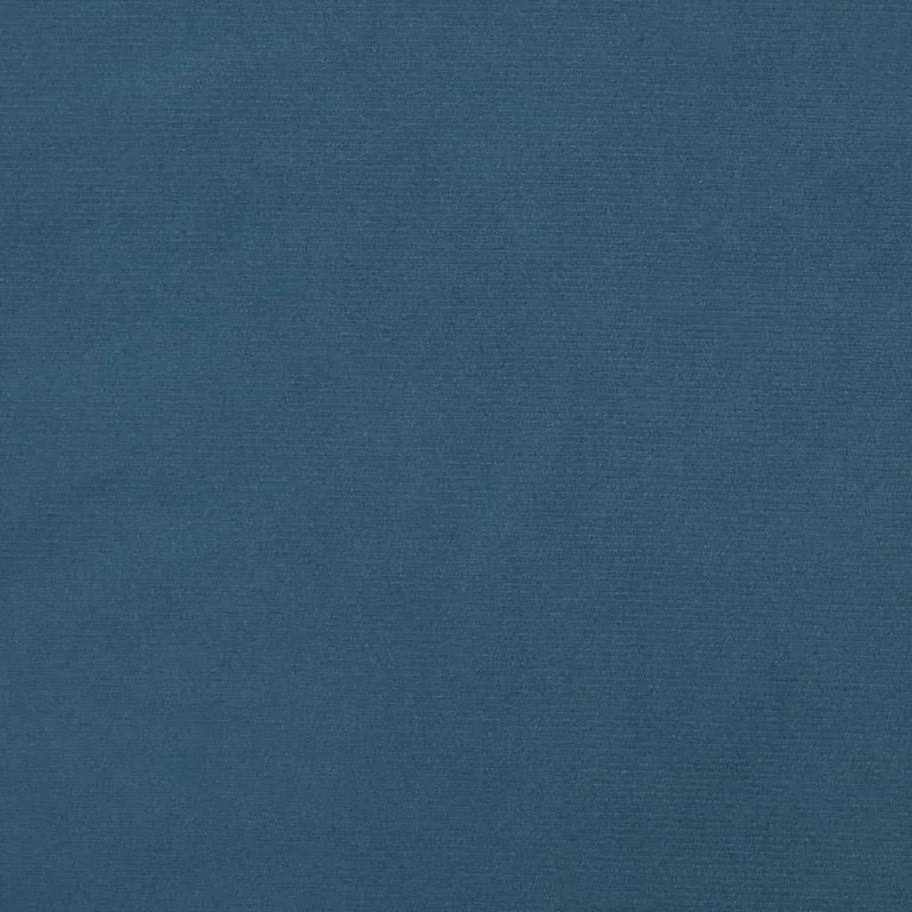 Πλαίσιο Κρεβατιού με Κεφαλάρι Σκ. Μπλε 100x200 εκ. Βελούδινο - Μπλε