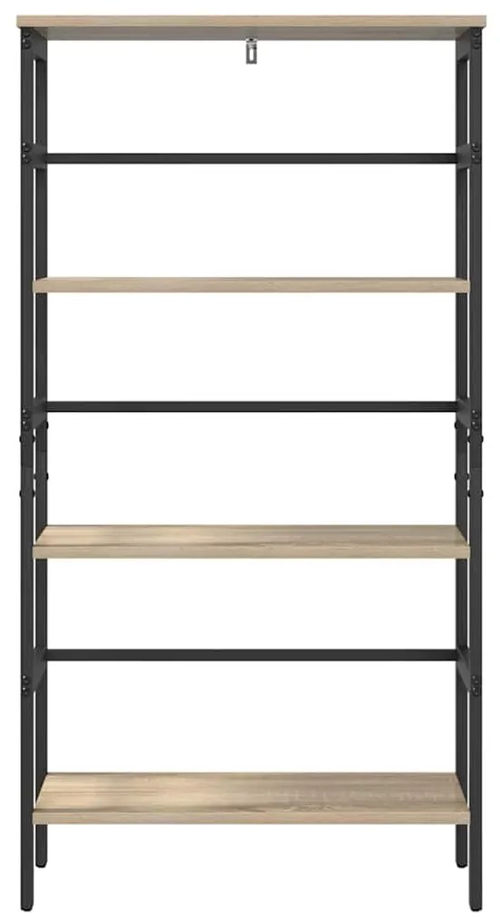 vidaXL Ράφι Βιβλίων Δρύς Sonoma 60 x 29,5 x 115 εκ Επεξεργασμένο ξύλο