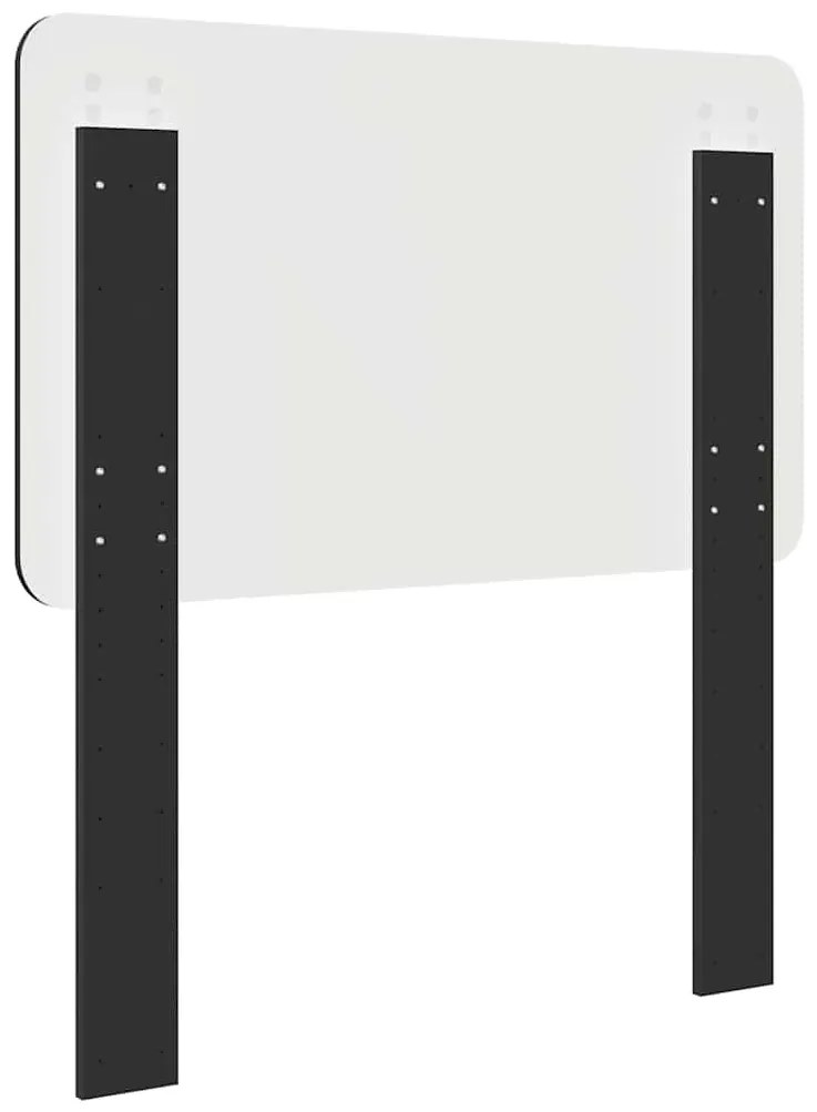 vidaXL Κεφαλάρι με κεφαλάρι Μαύρη Οξυά 100 cm Επεξεργασμένο ξύλο