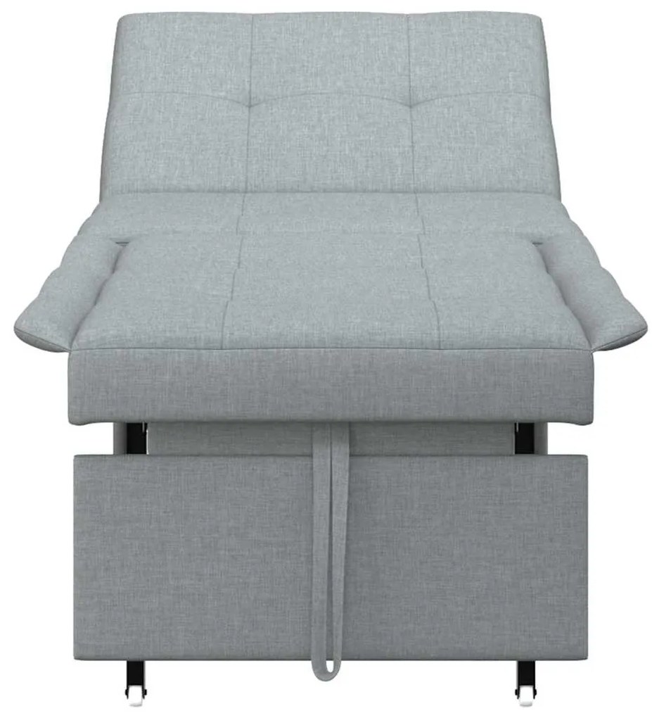 vidaXL Κρεβάτι καναπές Ανοιχτό γκρι 194 x 50 x 82 εκ. Κόντρα πλακέ