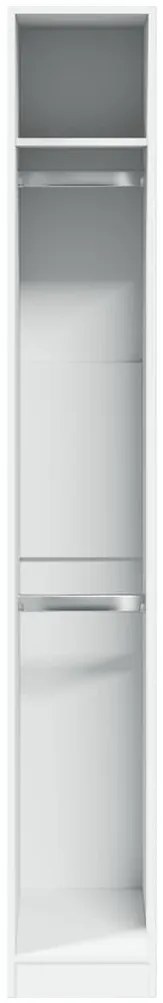 vidaXL Ντουλάπα Λευκή 30x50x200 εκ. από Επεξεργασμένο Ξύλο