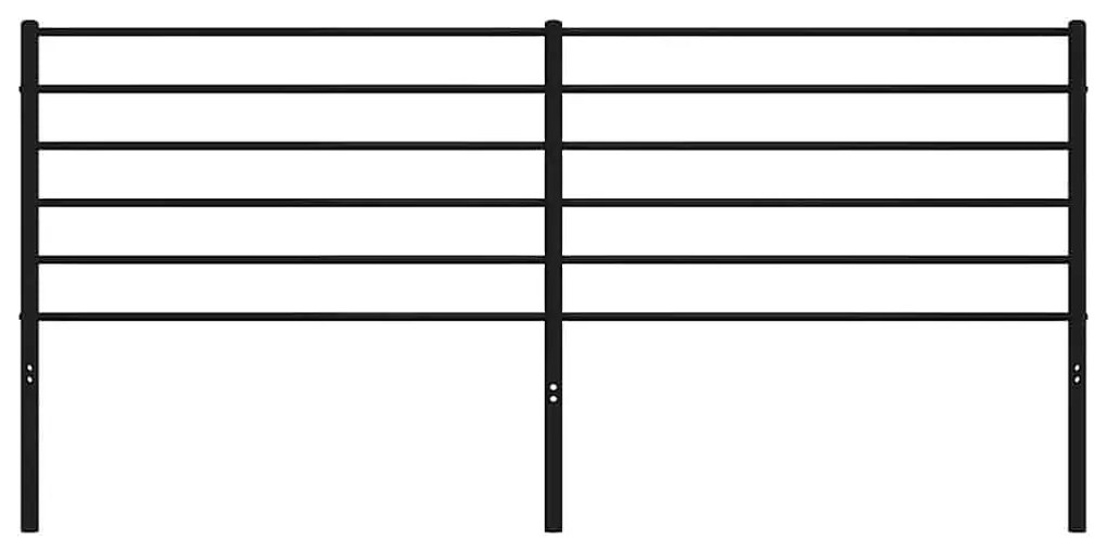 vidaXL Κεφαλάρι Μαύρο 180 εκ. Μεταλλικό