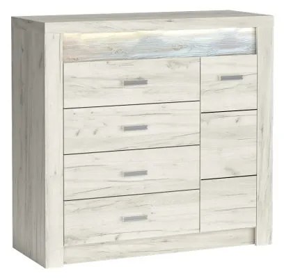 INDIANAPOLIS chest of drawers I17 kraft white