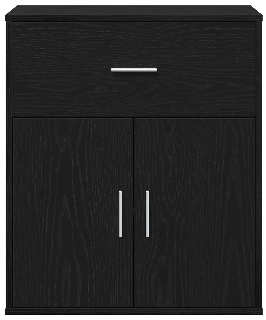 vidaXL Πλαϊνό γραφείο Μαύρη δρυς 60 x 31 x 70 εκ Επεξεργασμένο ξύλο