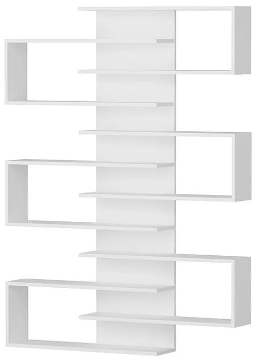 Ραφιέρα τοίχου Hart pakoworld λευκό 75x21.5x161.5εκ Model: 120-000276