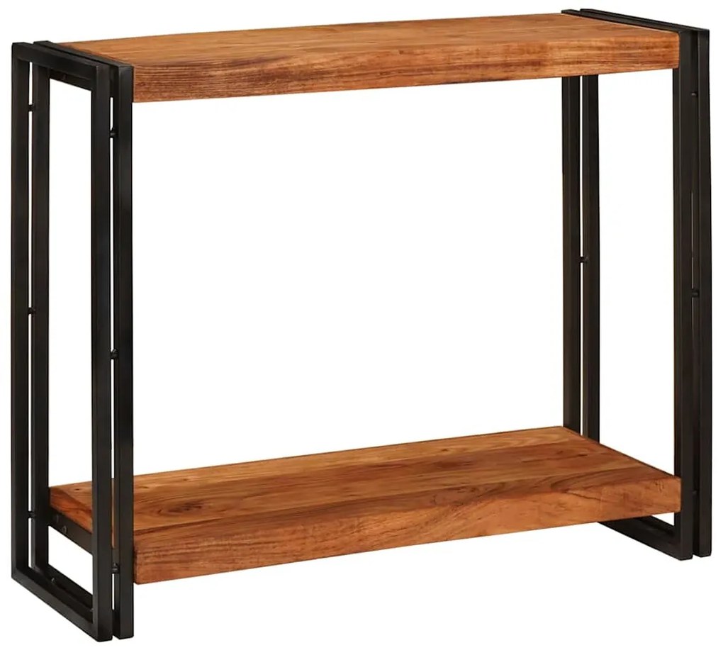 vidaXL Τραπέζι κονσόλας Καφέ 90 x 33 x 75 εκ Στερεό Ξύλο Ακακίας
