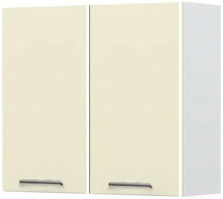 Ντουλάπι κρεμαστό Modena V7-80-2K-Λευκό - Μπεζ