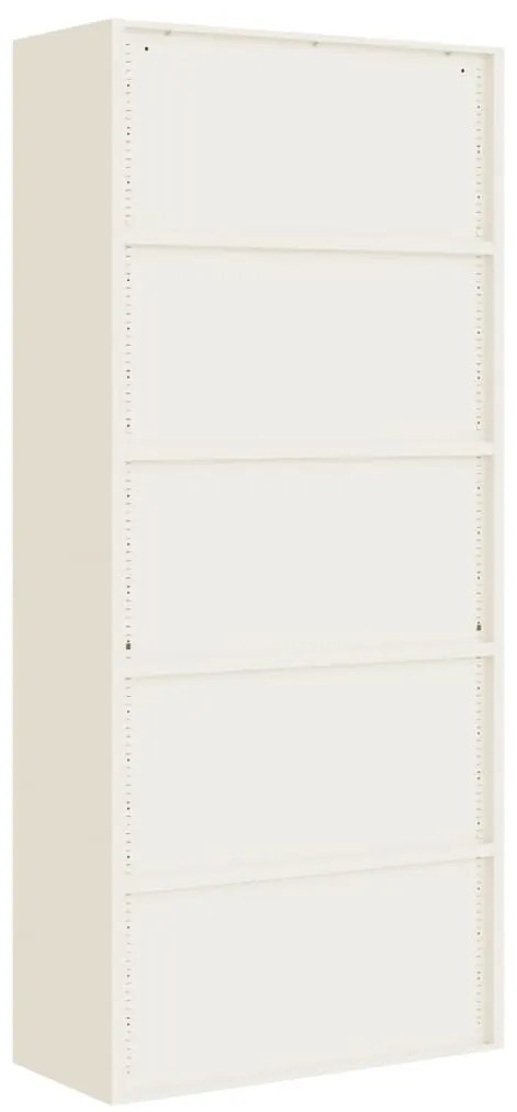 vidaXL Αρχειοθήκη Λευκή 90x40x200 εκ. Ατσάλινη