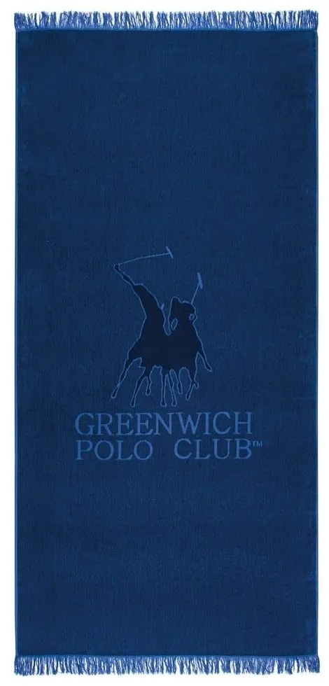 Πετσέτα Θαλάσσης 3620 Blue Greenwich Polo Club Beach 70x170cm 100% Βαμβάκι