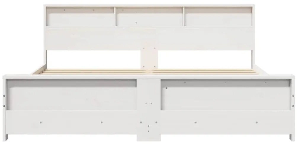 vidaXL Σκελετός Κρεβατιού Λευκό 180 x 200 cm Μασίφ ξύλο πεύκου