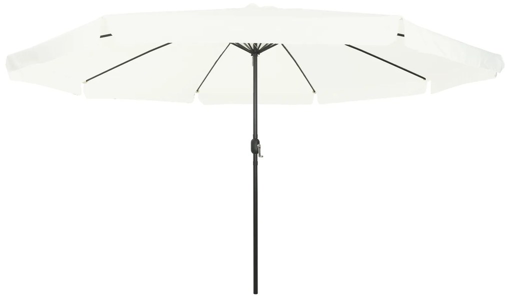 vidaXL Ομπρέλα Κήπου 395 x 245 cm Άμμος Λευκή
