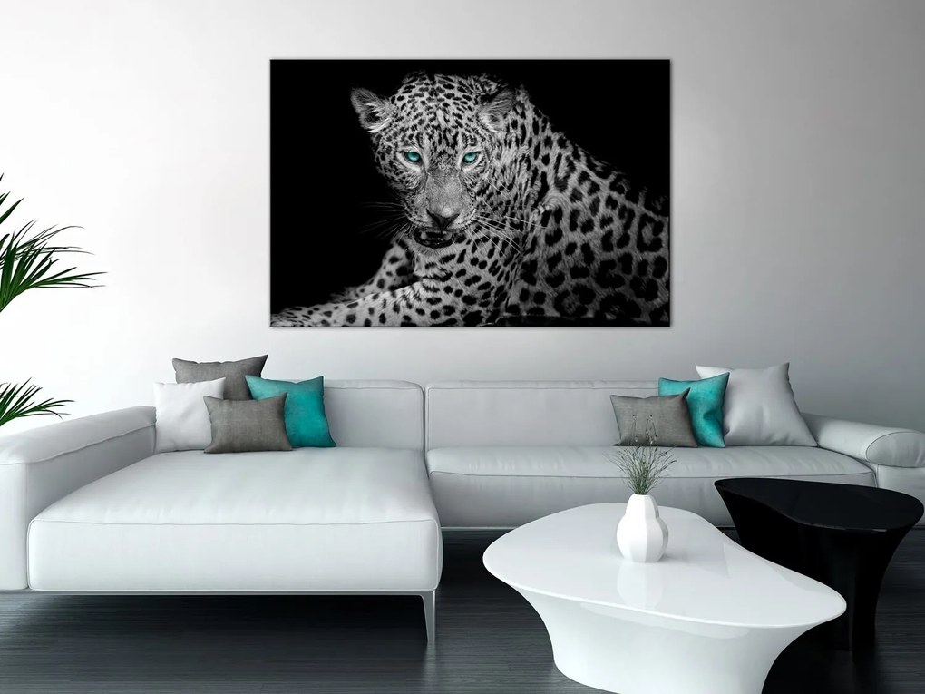 Πίνακας - Leopard Portrait (1 Part) Wide 120x80