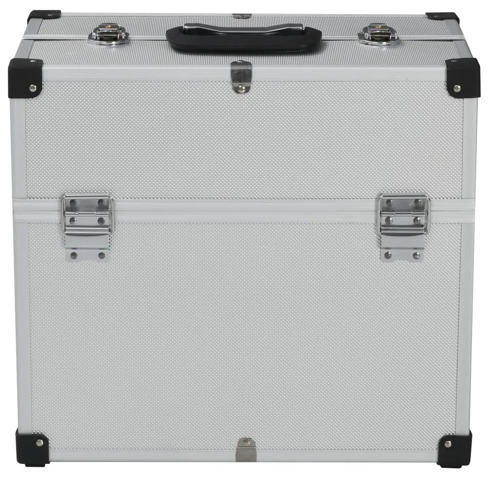 vidaXL Εργαλειοθήκη Ασημί 38 x 22,5 x 34 εκ. Αλουμινίου