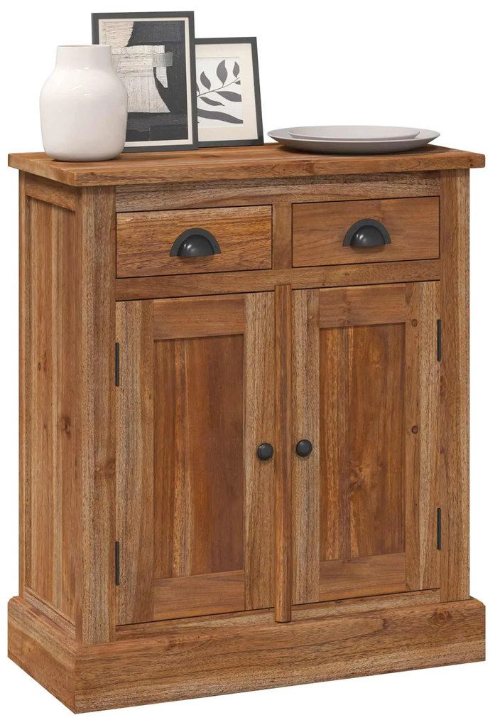 vidaXL Ντουλάπι αποθήκευσης Φυσικό 65 x 30 x 75 cm Στερεό Ξύλο Τίκ