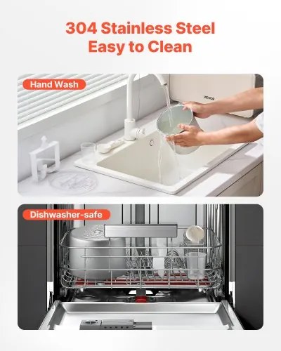 VEVOR 2 Quart Automatic Ice Cream Maker with Built-in Compressor No Pre-freezing