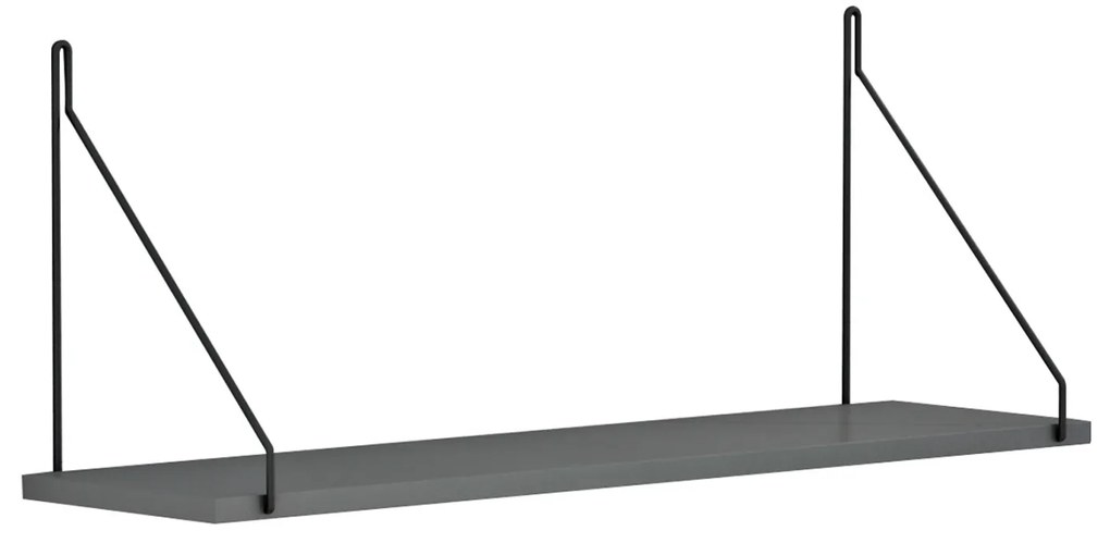 ΡΑΦΙ ΤΟΙΧΟΥ AGILAN ΜΕΛΑΜΙΝΗΣ HM9183.20 ΓΚΡΙ 72x20x27Y εκ.