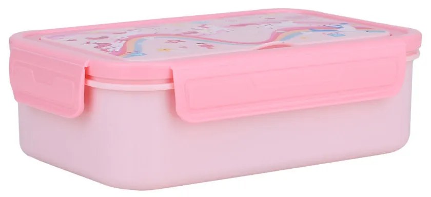 Φαγητοδοχείο Παιδικό 3 Θέσεων Πλαστικό Με Πιρούνι-Κουτάλι-Μαχαίρι 1400ml-20x13,2x7εκ. Rainbow Dreams Save The Aegean Estia 01-34375