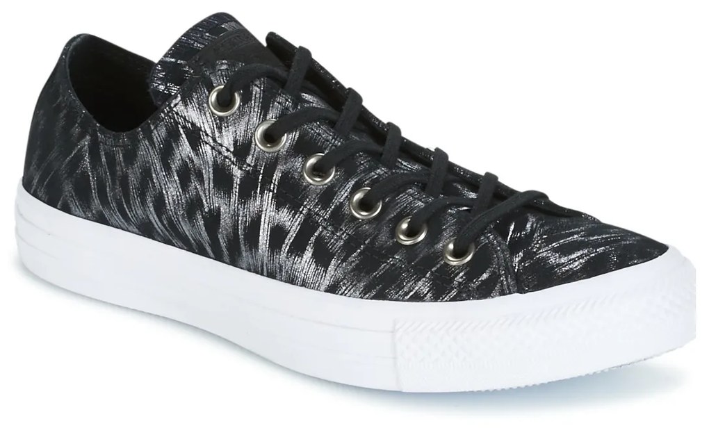 Xαμηλά Sneakers  Converse  CHUCK TAYLOR ALL STAR SHIMMER SUEDE OX BLACK/BLACK/WHITE