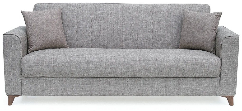 Καναπές Κρεβάτι Τριθέσιος ArteLibre GERARDO Καφέ 210x84x86cm