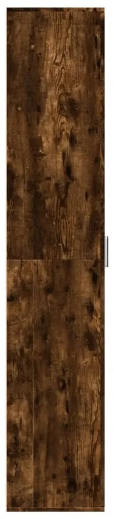 vidaXL Ντουλάπα Καπνιστή δρυς 60 x 35 x 180 εκ. από Επεξ. Ξύλο