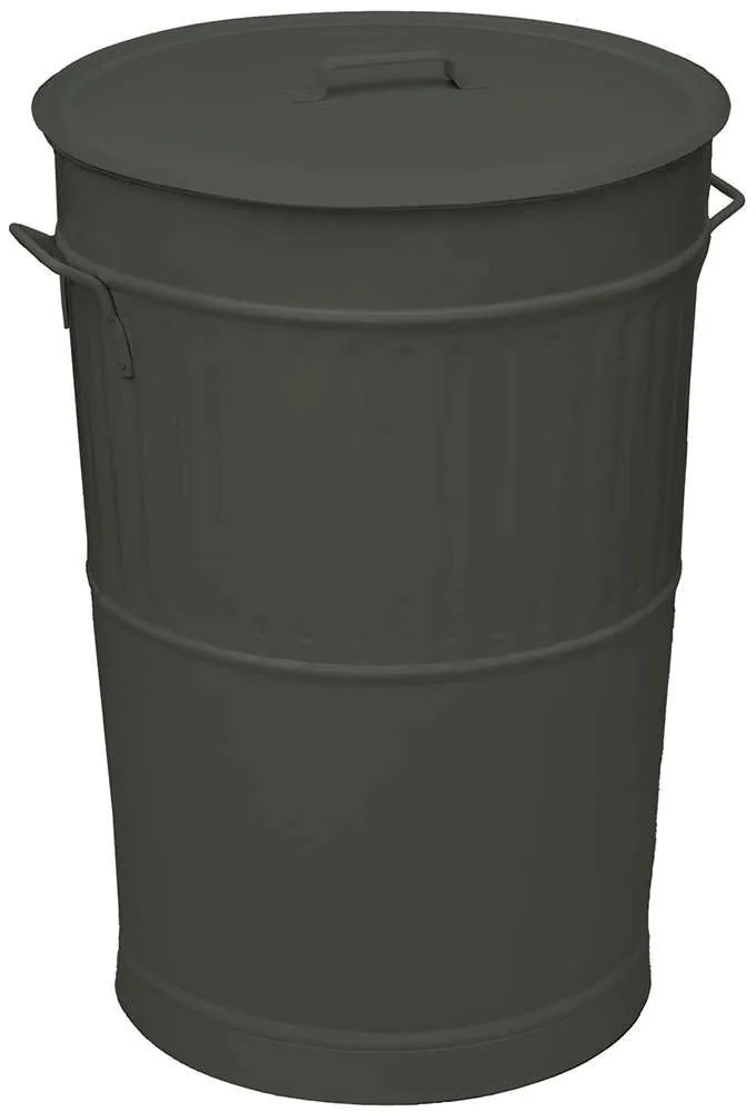 Κάδος Απορριμμάτων Retro 4868-113 Φ48x68cm 100lt Anthracite Ατσάλι