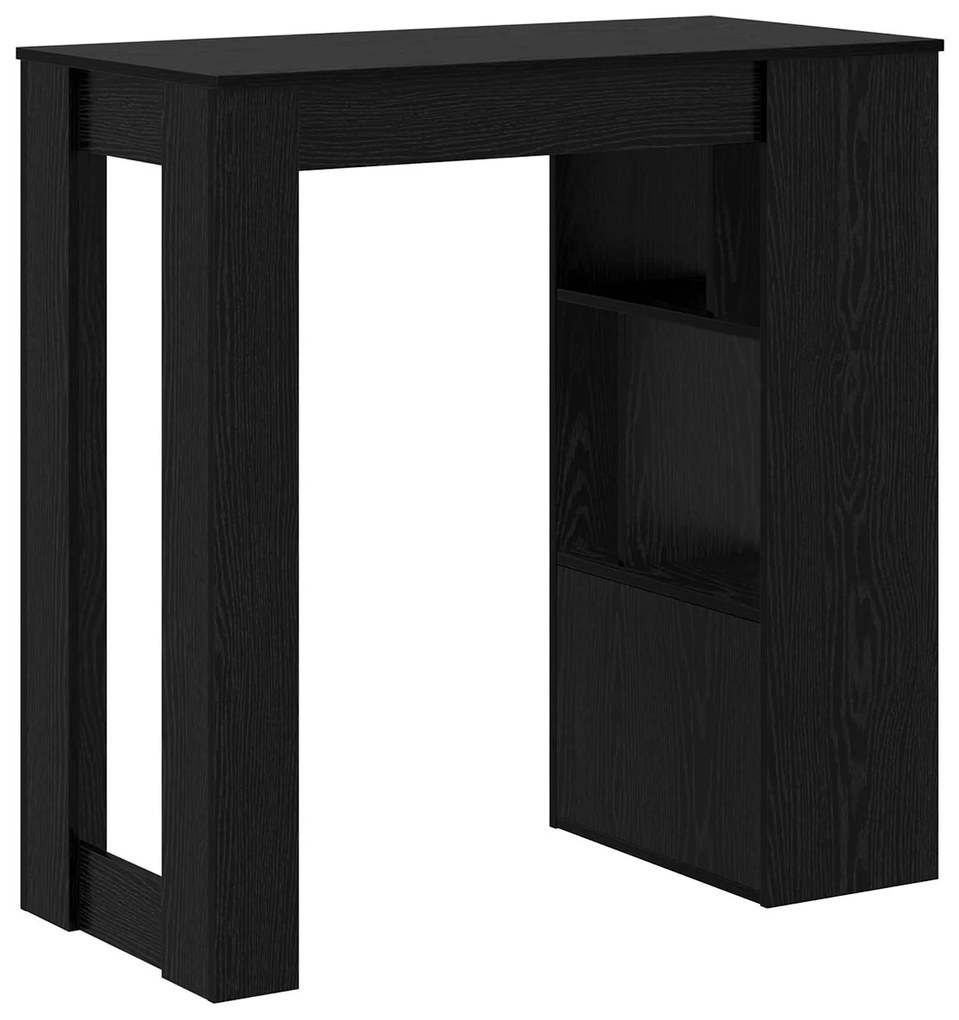 vidaXL Τραπέζι μπαρ Μαύρη Οξυά 102 x 50 x 103,5 εκ. Επεξεργασμένο ξύλο