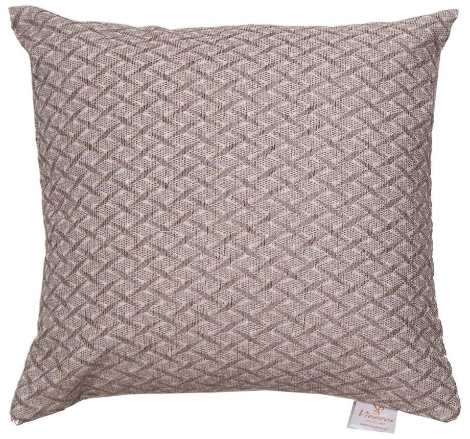 Μαξιλάρι Διακοσμητικό (Με Γέμιση) 2219 Linen Viopros 42X42 Chenille