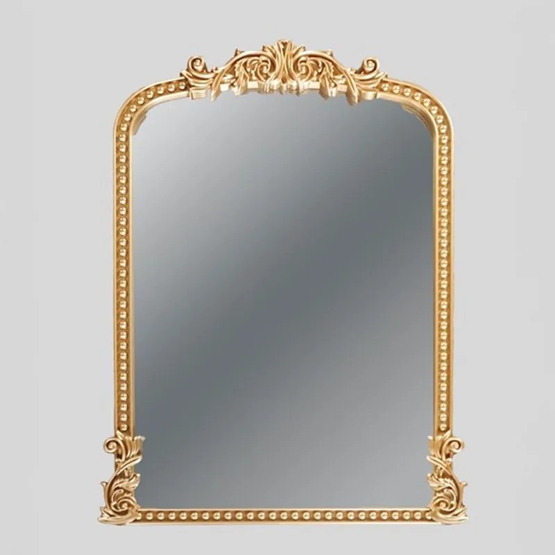 Καθρέπτης Τοίχου 811-20001 44x2,7x66cm Antique Gold Estheti Home Plastic, Glass