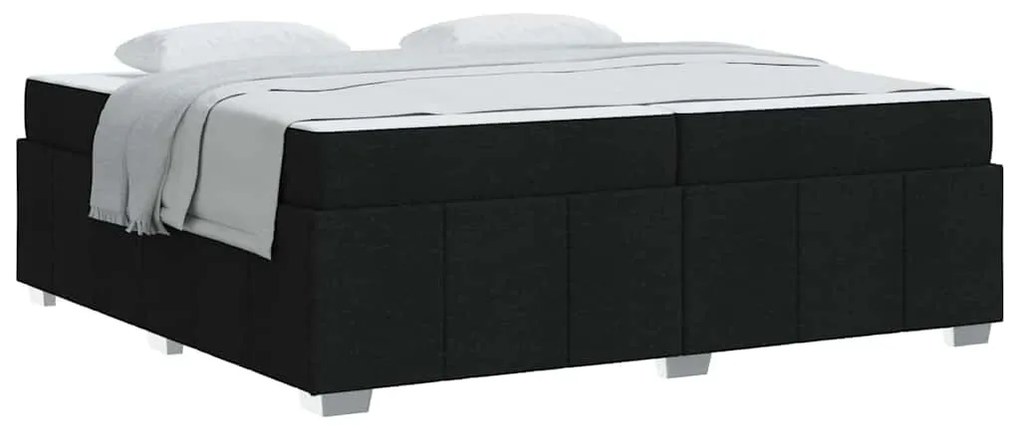 vidaXL Σκελετός Κρεβατιού Μαύρο 200 x 200 cm ύφασμα