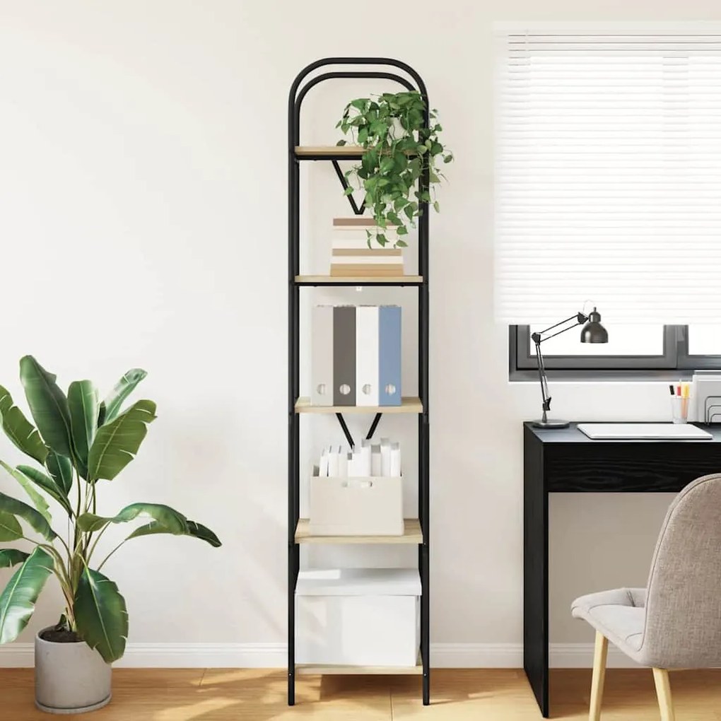 vidaXL Ράφι Βιβλίων Δρύς Sonoma 40 x 30 x 183 εκ Επεξεργασμένο ξύλο